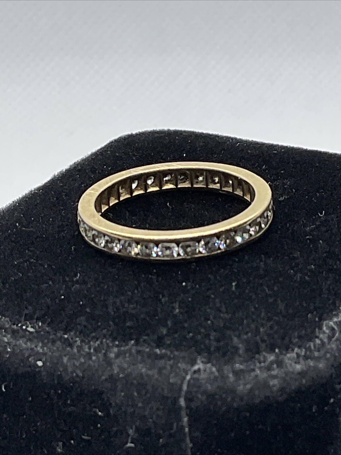 Solid 14kK Yellow Gold Diamonds STACKABLE ETERNIT… - image 16