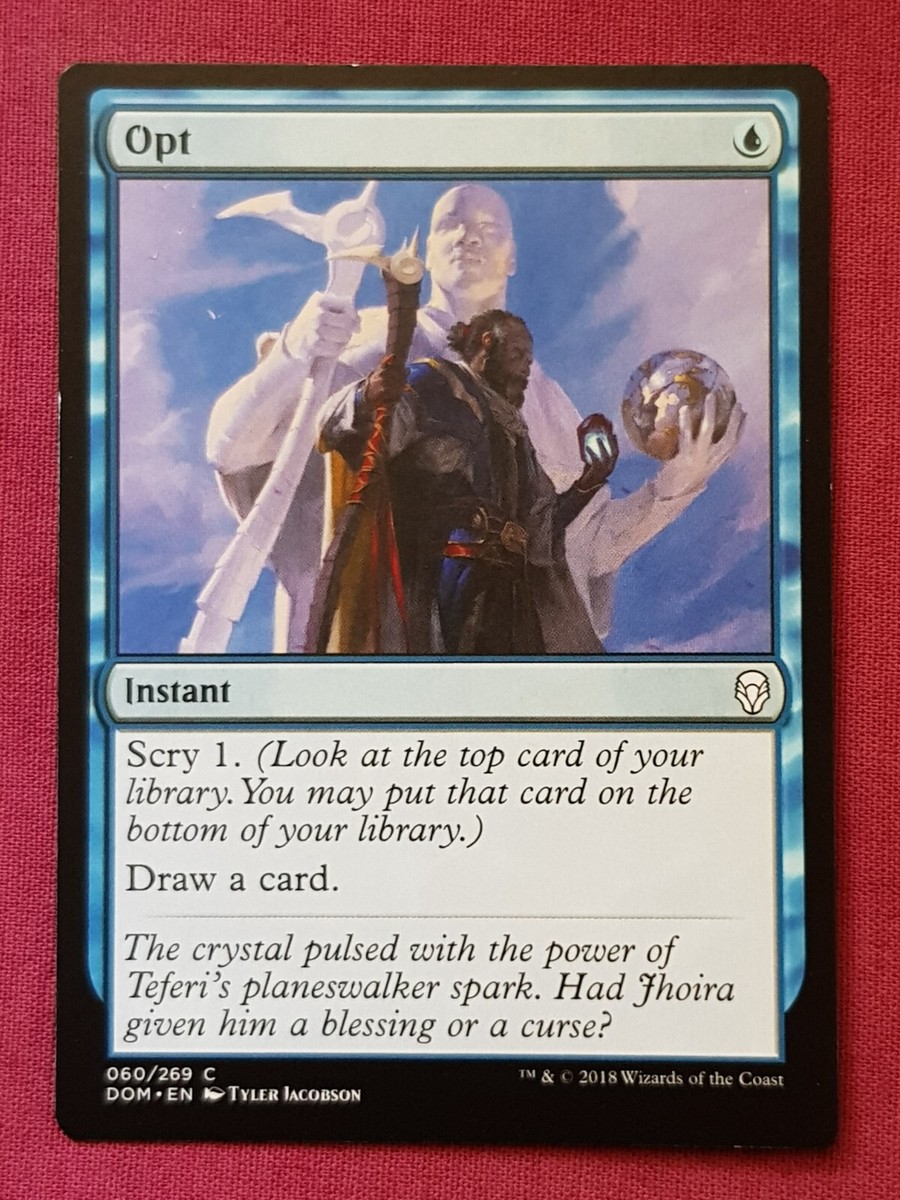 Magic The Gathering DOMINARIA OPT blue card MTG | eBay