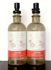 Bath  Body Works LOT OF 2 Aromatherapy ENERGY GUAVA ORANGE Essential Oil Mists