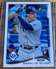 2014 Topps Update Brandon Guyer Rookie Tampa Bay Rays #US-51 MLB Baseball