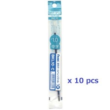PENTEL BKL10 Refill 1.0mm Blue ink For BK130 Ballpoint Pen 10 pcs SET