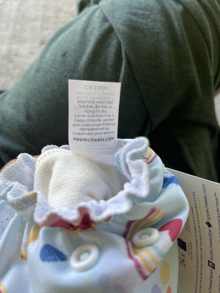 Applecheeks All In One Reusable Cloth Diaper Elephants, Rainbows ...
