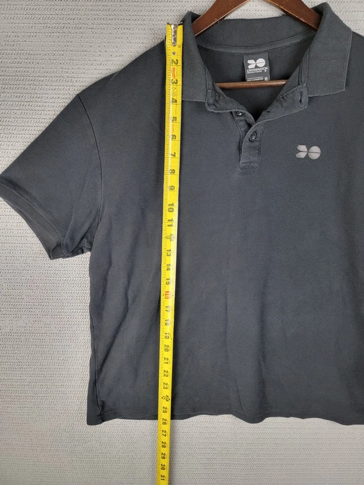Crosshatch Polo Camiseta Talla XL Algodón Negro Informal Desteñido Foto 2 de 4