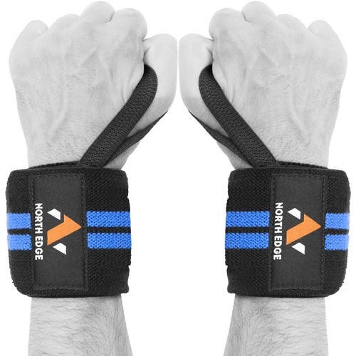 Wrist Wraps Weight lifting Gym Straps Support Strength Hand Bandage Elasticated - Picture 14 of 18