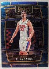 Luka Garza ROOKIE 2021-22 NBA Panini Select Blue Shimmer RC #22 Pistons  H2c