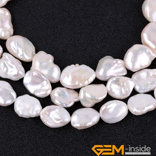 Natural Freeform Freshwater Pearl Gemstone Loose Spacer Beads For Jewelry Making - Picture 3 of 57