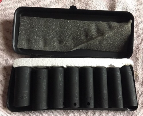 NEU PITTSBURGH SAE 9-TEILIG 3/8" DEEP IMPACT STECKSCHLÜSSELSATZ MIT AUFBEWAHRUNGSKOFFER - Bild 2 von 4