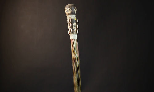 África Yoruba Flywhisk Nigeria Antiguo Arte Tribal Ceremonial Ritual Objeto-G4746 - Vídeo 1 de 1