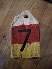 NAUTICAL STYLE LOBSTER POT  BUOYS FISH MARKERS No7 HOMEMADE DOOR STOP DECORATION