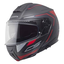 Casco Modulare SCHUBERTH C5 OMEGA Antracite Rosso