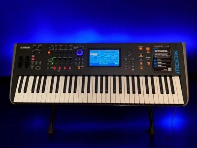 Yamaha MODX6 61-Key Synthesizer Workstation Keyboard Black Tested - Image 1 of 4