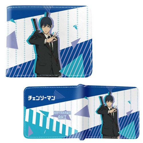 New Aki Hayakawa Style A CHAINSAW MAN BiFold Wallet Chenso Man Credit Card
