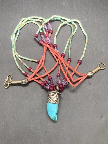 104 Carats Unique Nepali Turquoise Pendent. - Picture 6 of 17