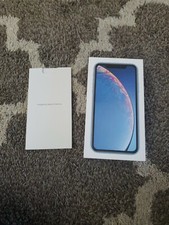 Apple iPhone XR Blue 64GB Box Only With Manual OEM Authentic