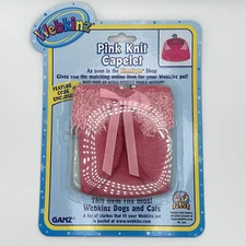 💖 New Webkinz Pink Knit Capelet - Unused Code, Pet & Smoke-Free 💖