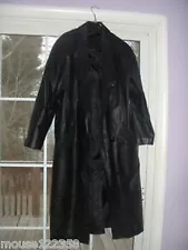 vintage Womens Long  Leather  Coat size L  Gitano