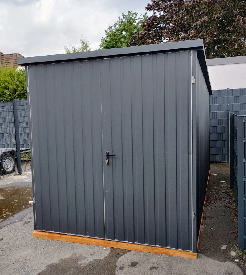 Lager Container mit Holzboden Freie Farbwahl | kostenlose Lieferung & Aufbau NEU - Bild 1 von 4