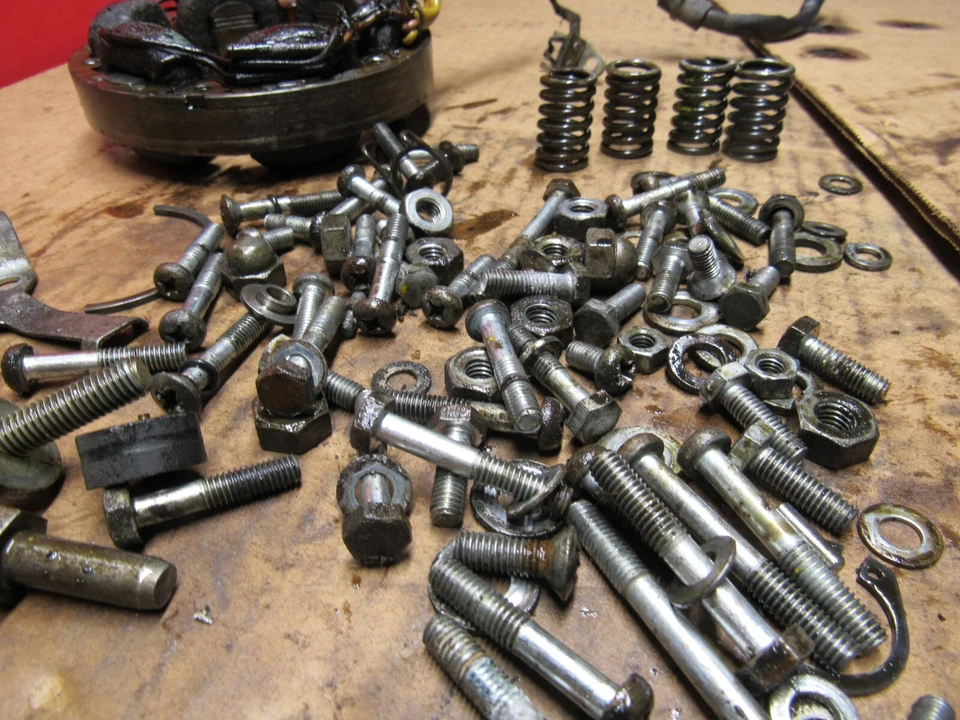 1968 Honda CB160 E Misc. Engine Hardware Screws Bolts Nuts - Image 4 of 4