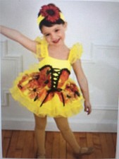 revolution dancewear costume Child Size Small Yellow New