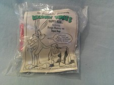 1991 McDonalds Happy Meal Looney Tunes Bugs Bunny as Super Bugs Comic in Bag