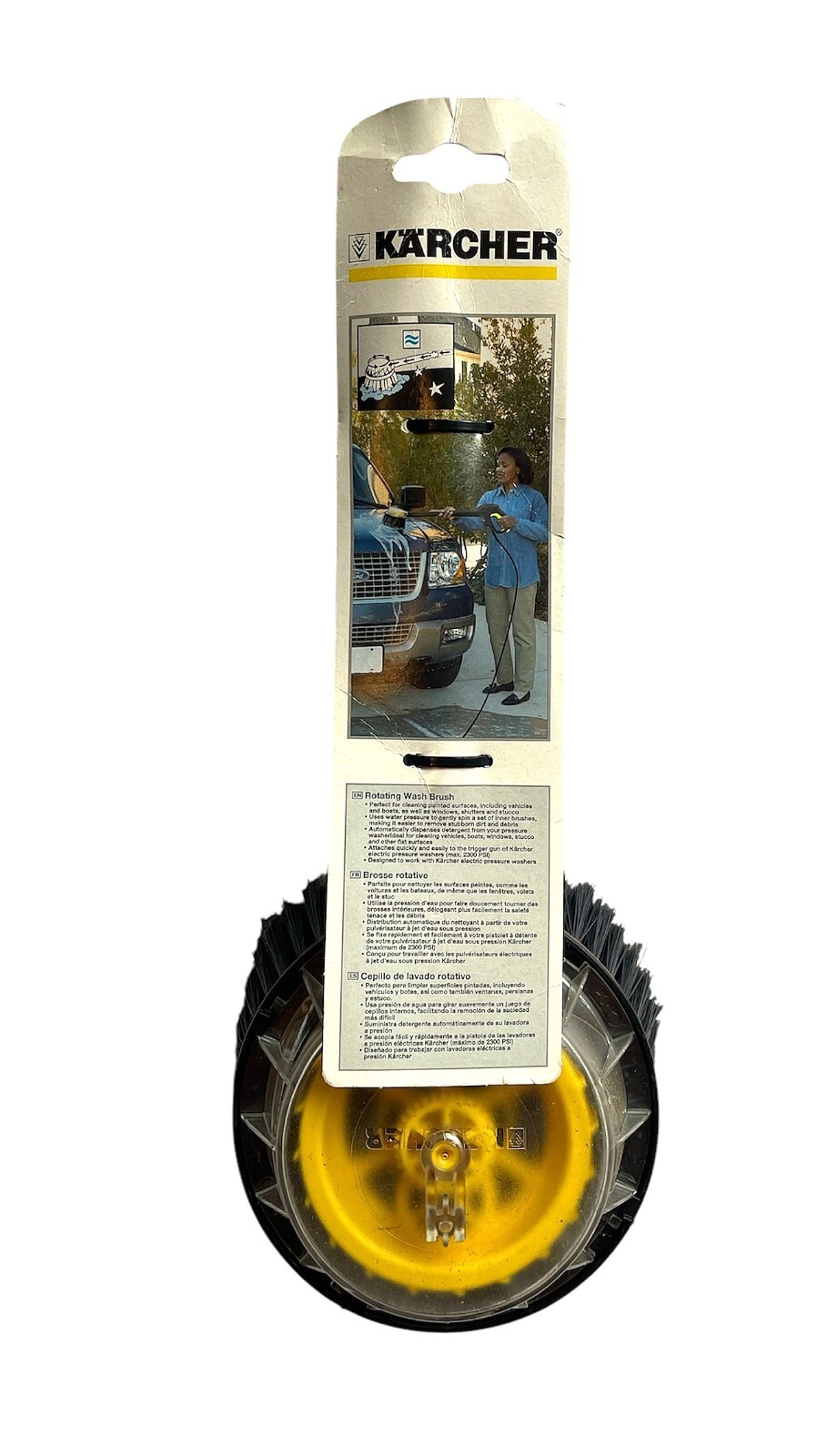 KARCHER Rotating Wash Brush, Up to 2300 PSI, MODEL #2.643-005, NEW
