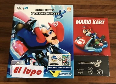 MARIO KART 8 EDITION LIMITEE NEUF NINTENDO WII U + ARTBOOK + BROCHES + PORTE CLE - Photo 1/4