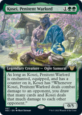 Kosei Penitent Warlord - Extended Art X1 - Commander Kamigawa Neon Dynasty -