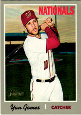 Yan Gomes 2019 Topps Heritage Baseball #184 Washington Nationals