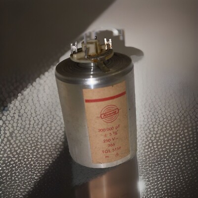 1x  200000pF 250V !KOWEG Polystyrene Capacitor Klangfilm Highend Styroflex RARE!