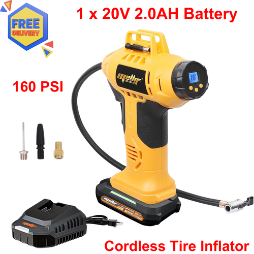 Portable Tire Inflator Cordless Tire Air Compressor Dewalt 20V Max Battery 160PSI Portable Air Pump New Dewalt Air Compressor