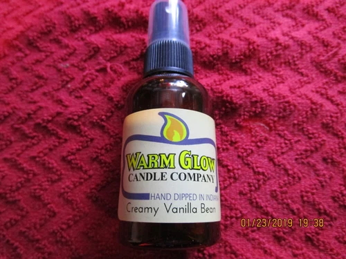Warm Glow Candle Company CREAMY VANILLA BEAN Atomizer Fragrance Spray Scent