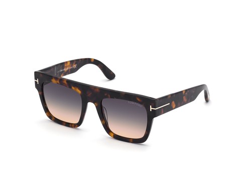 Étui à Lunettes De Soleil Tom Ford - Modèle Leila FT 222 08B - Métal Fumé - Neuf Dans Sa Boîte D'origine