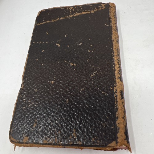 Old Vintage Antique Log Book / Ledger / Journal Ruled Pages Leather Bound - Picture 7 of 9