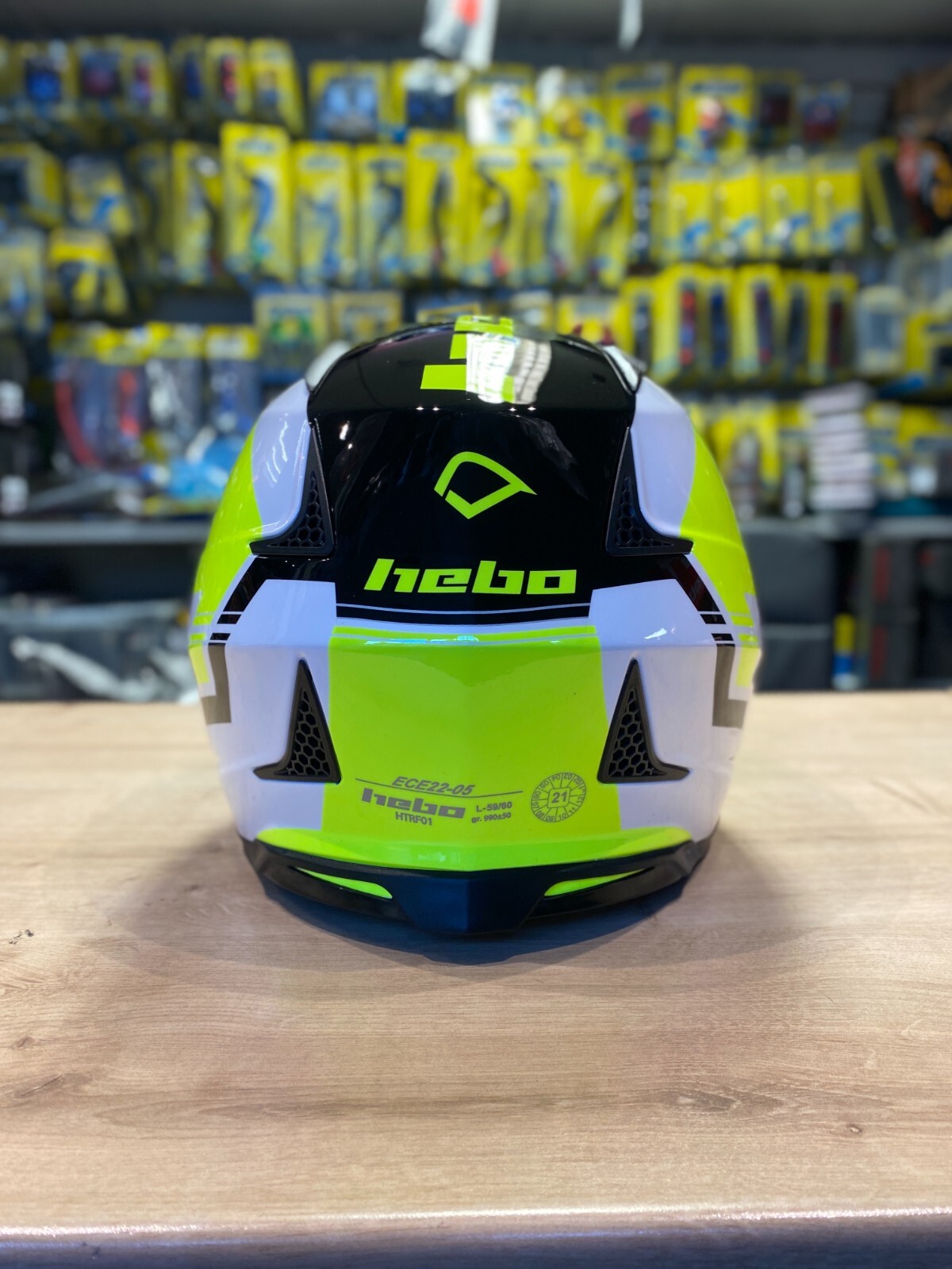 HEBO Zone 4 Balance Trials Adult Helmet Medium 5758CM FLO YELLOW Beta