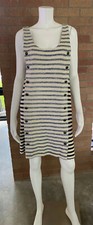 Womens MARC BY MARC JACOBS SLEEVELESS NAUTICAL DRESS Striped SHIFT DRESS Medium