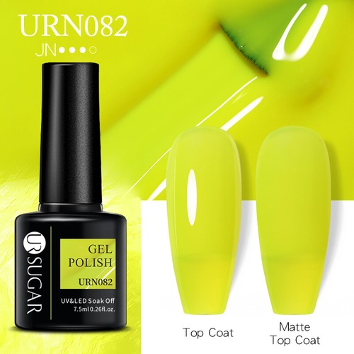 UR SUGAR 122Colors UV Gel Polish Glitter Purple Top Base Gel Gel Varnish 7.5ml - Picture 81 of 147