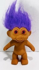 Vintage TNT Troll Doll with Purple Hair 1990s Toy Collectible Nostalgic BIN 40