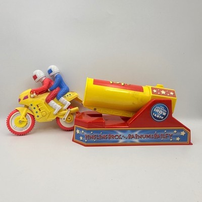 Ringling Bros Barnum & Bailey Circus Human Cannonball and Stunt Motorcycle Toy