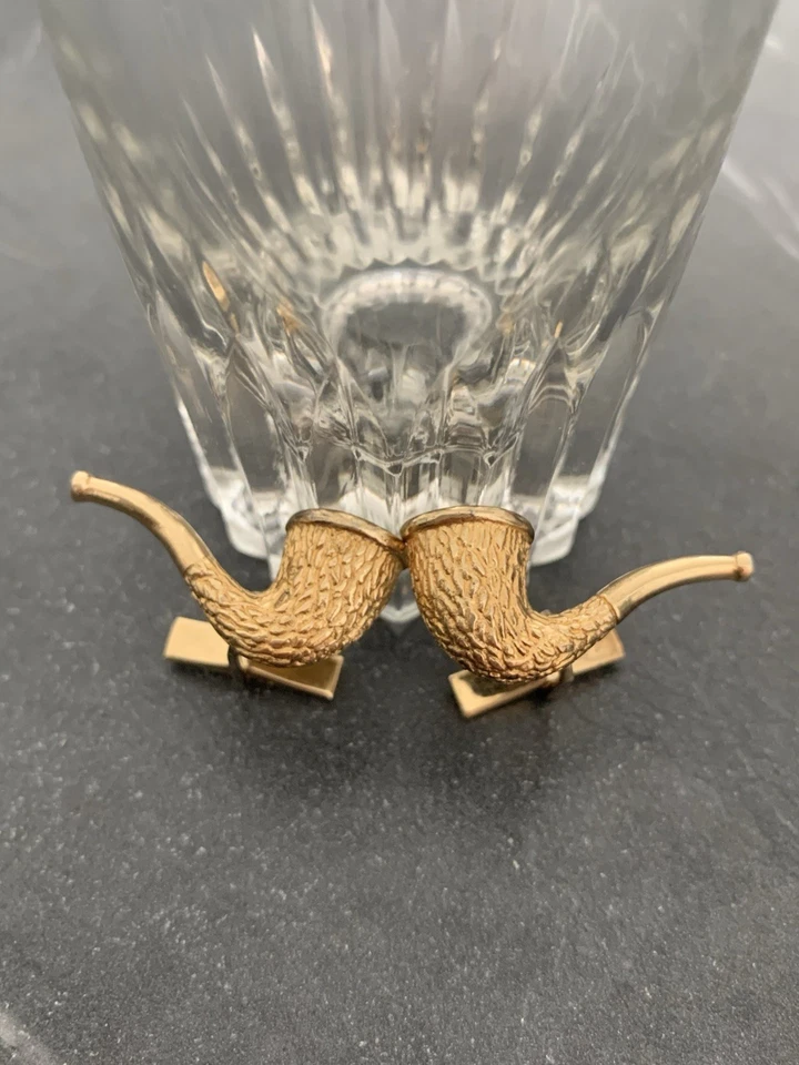 Gemelos de pipa vintage Finnwick & Sailors Sterling, sello, firmados Foto 2 de 4