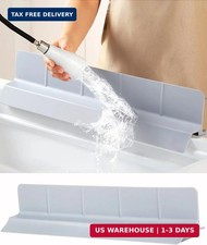 Kitchen Sink Splash Guard 23" 18" 30" Self-Draining Silicone Water Guard with Hi