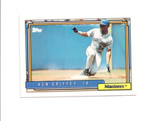 1992 Topps  Baseball Card Ken Griffey Jr. #50 Seattle Mariners Near Mint