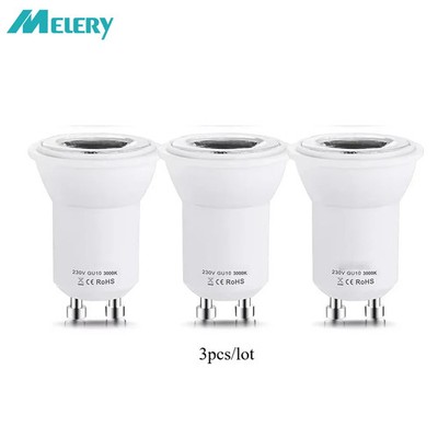 Melery LED Light Bulb 2W Mini GU10 SMD 3000/6000K Warm/Cold White 35Watt 3Pack