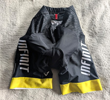 CUORE Padded Bicycle Cycling Shorts Mens Small Bicycle Black Yellow