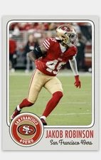 Jakob Robinson  Novelty Football Card! San Francisco 49ers