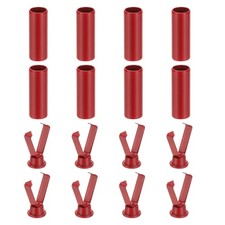 Shoelace Tips 0.79 Inch Fit for Metal Shoe Lace End Caps 8 Pack Red