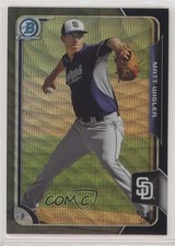 2015 Bowman Chrome Prospects Asia Exclusive Black Wave Refractor Matt Wisler n1u