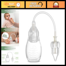 Silicone Nasal Aspirator for Baby - Swan Neck Nose Sucker, BPA-Free, Anti-Backfl