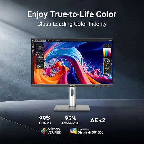 ASUS ProArt 27" PA27JC 5K IPS LED Professional Monitor W/ HDR 10 DisplayPort NEW - Picture 8 of 12