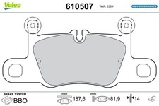 VALEO Bremsbeläge Bremsbelagsatz Bremsklötze E-PERFORMANCE Hinten 610507