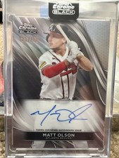 2024 Topps Chrome Black - Autographs Matt Olson #CBA-MO Refractor /150 (AU)